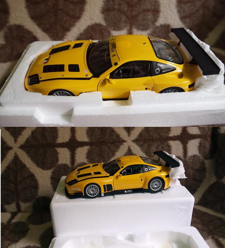 Ferrari 575 GTC Evoluzione Kyosho yellow.jpg